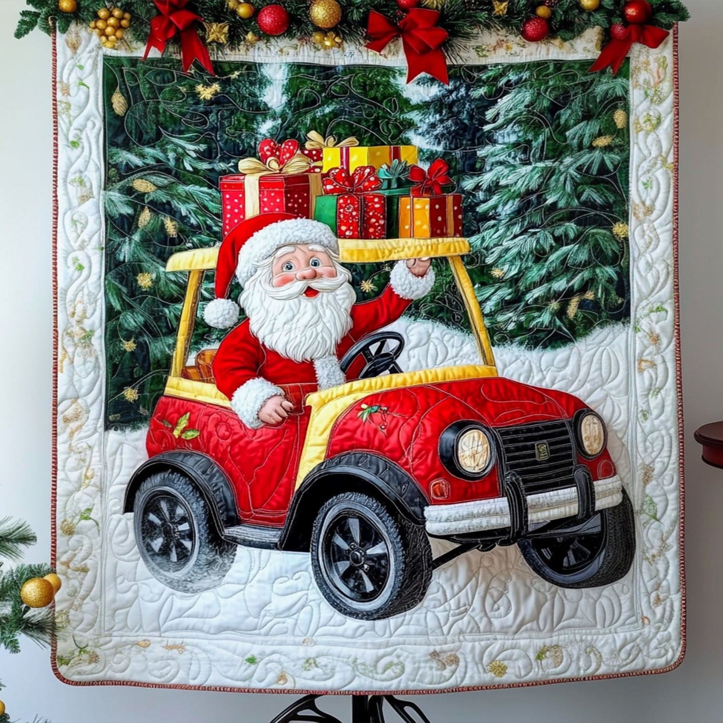 Santa Delight Quilted Blanket NCU0PT2183