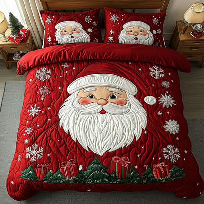 Santa Dream 3-Piece Quilted Bedding Set NCU0DK9977