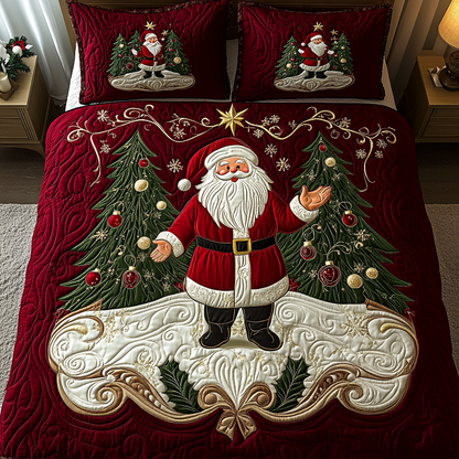 Santa Dreams 3-Piece Quilted Bedding Set NCU0VH517