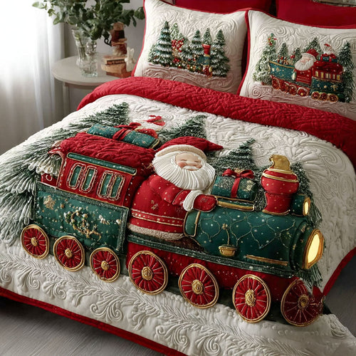 Santa Express 3-Piece Quilted Bedding Set NCU0PT9127