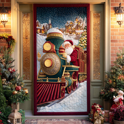 Santa Express Track Quilted Door Cover NCU0TD1477