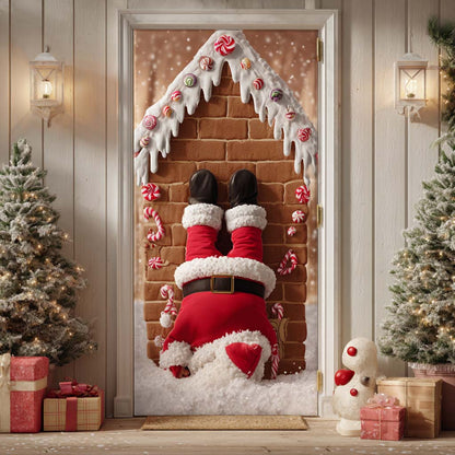 Santa Fall Quilted Door Cover NCU0XD1955