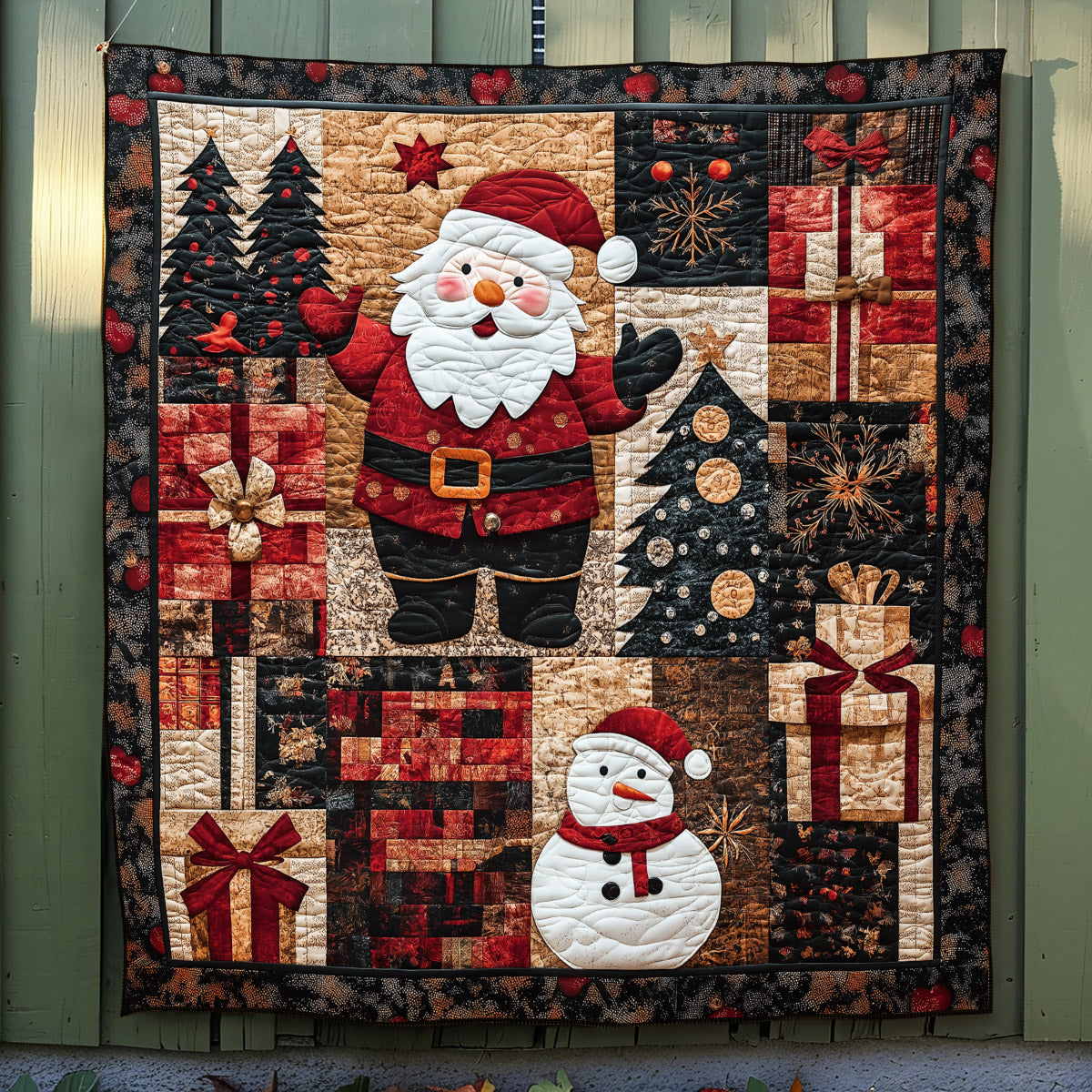 Santa Festive Quilted Blanket NCU0TL1700