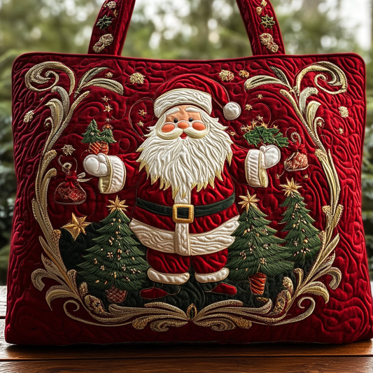Santa Gift Quilted Tote Bag NCU0DK9745