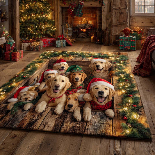 Santa Golden Crew Area Rug NCU0XD928