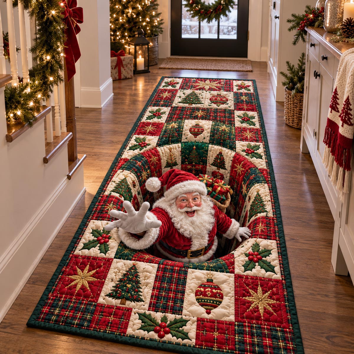 Santa Hallway Surprise Runner Carpet NCU0DV10221