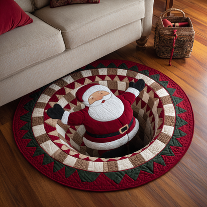 Santa Harmony Quilted Round Mat NCU0DK11125