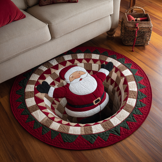 Santa Harmony Quilted Round Mat NCU0DK11125