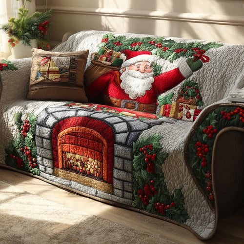 Santa Hearth Haven Quilted Sofa Cover NCU0PT10726