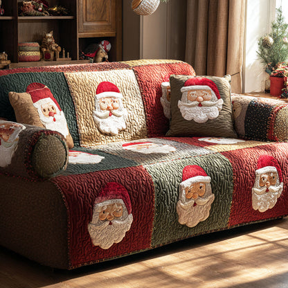 Santa Hearth Quilted Sofa Cover NCU0TV1126