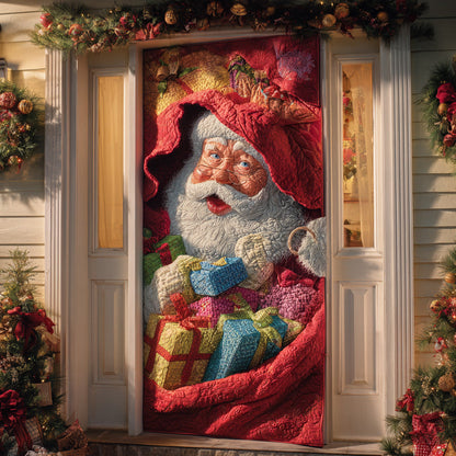 Santa Hearth Warmth Quilted Door Cover NCU0TD1650