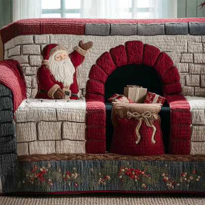 Santa Hearthside Quilted Sofa Cover NCU0PT10727