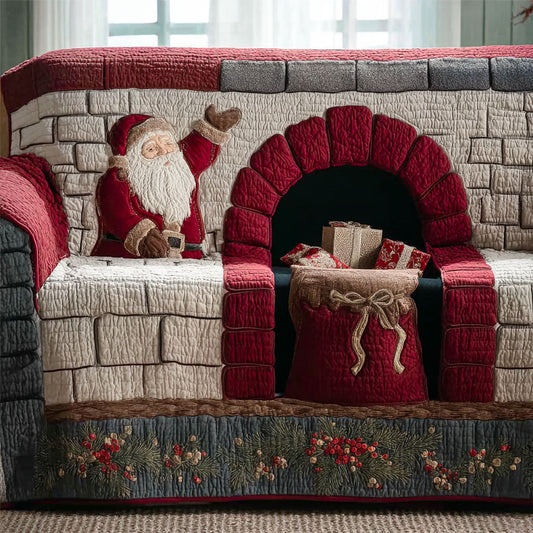 Santa Hearthside Quilted Sofa Cover NCU0PT10727