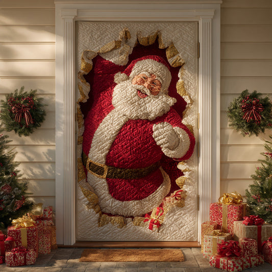 Santa Holiday Magic Quilted Door Cover NCU0TD1648