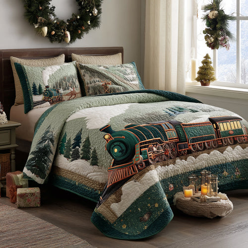 Santa Iron Steed 3-Piece Quilted Bedding Set NCU0DV8216