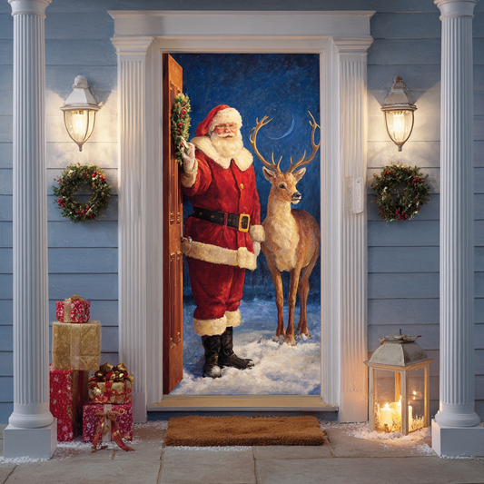 Santa Joy Quilted Door Cover NCU0DK10973