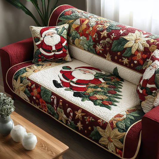 Santa Joy Quilted Sofa Cover NCU0DK10533