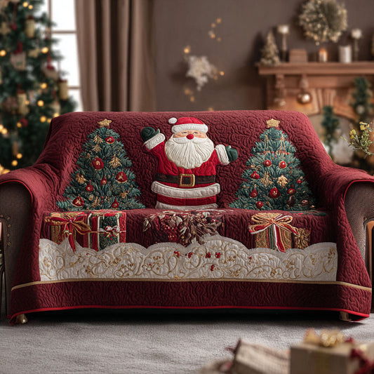 Santa Joy Quilted Sofa Cover NCU0TV789