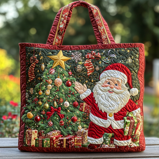 Santa Joy Quilted Tote Bag NCU0DK9742