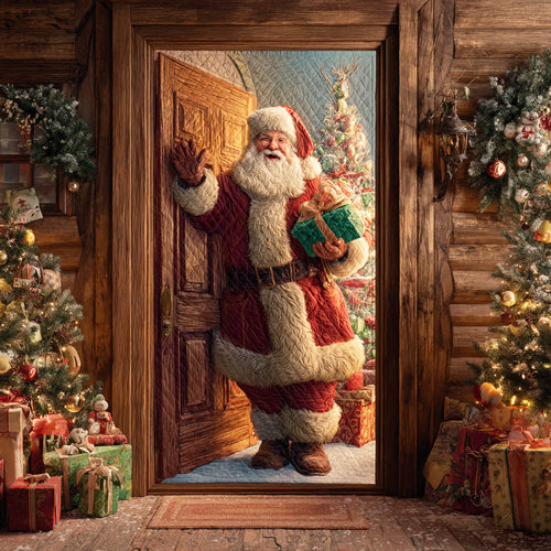 Santa Joy Ride Quilted Door Cover NCU0TD1462