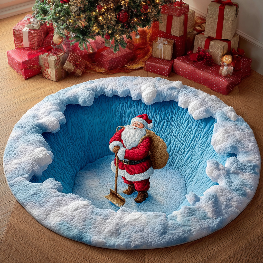 Santa Joy Round Carpet NCU0DK10994