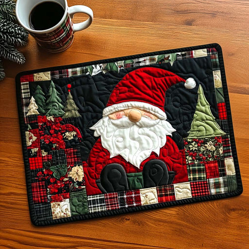 Santa Joyful Evening Quilted Placemat NCU0NT828