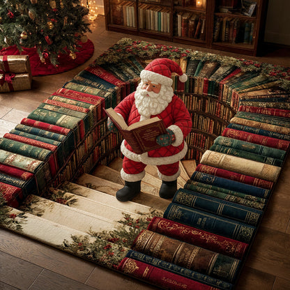 Santa Library Area Rug NCU0TD1907