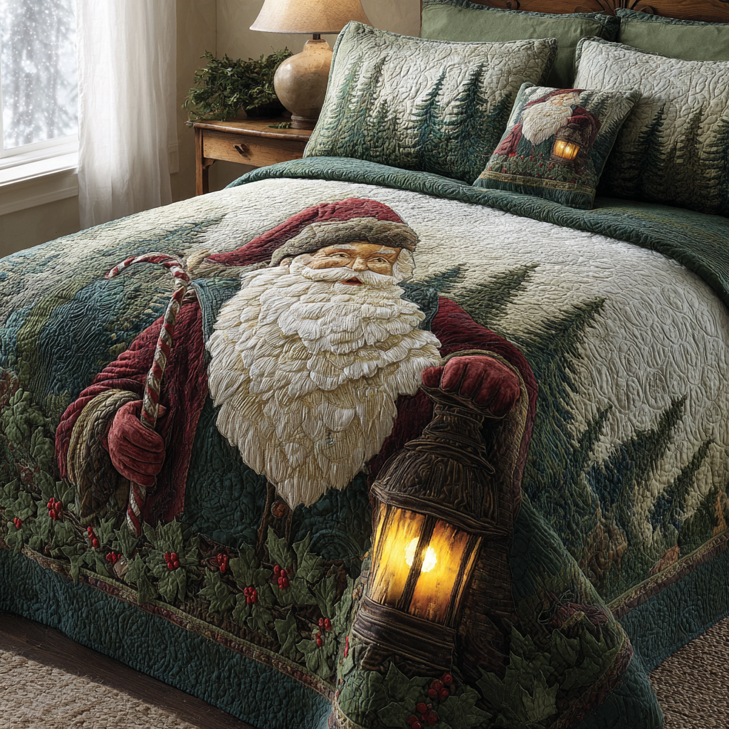 Santa Magic 3-Piece Quilted Bedding Set NCU0DK11170