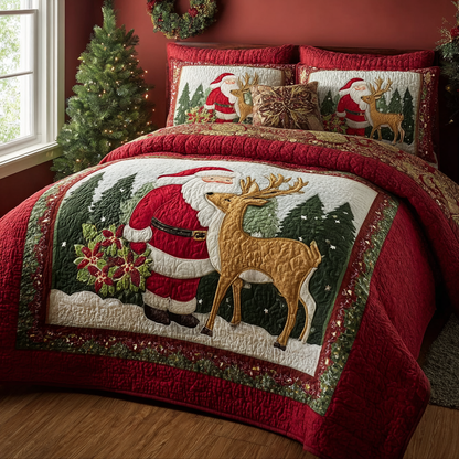 Santa Magic 3-Piece Quilted Bedding Set NCU0DK11400