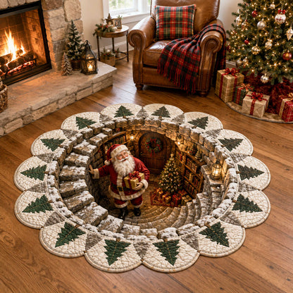 Santa Magic Custom Shape Area Rug NCU0TD3142