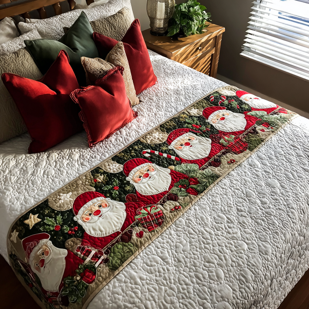 Santa Magic Quilted Bed Runner NCU0DK9865