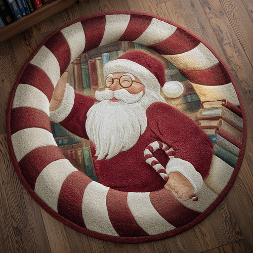 Santa Memories Quilted Round Mat NCU0DK11128