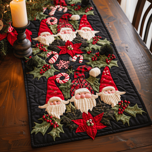 Santa Merry Journey Quilted Table Runner NCU0TH1160