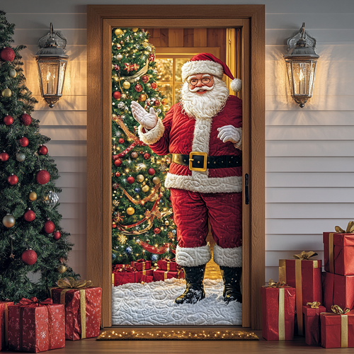 Santa Night Quilted Door Cover NCU0DK10975