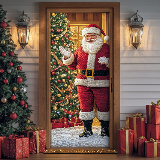 Santa Night Quilted Door Cover NCU0DK10975