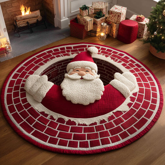 Christmas Quilted Round Mat NCU0VT245