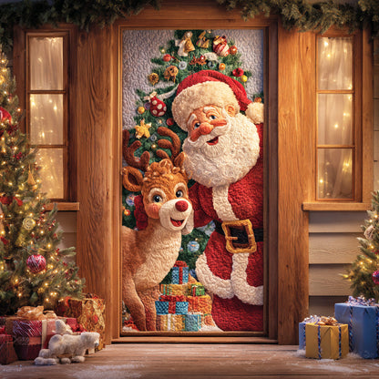 Santa North Journey Quilted Door Cover NCU0TD1470