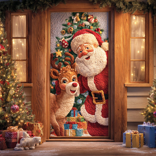 Santa North Journey Quilted Door Cover NCU0TD1470