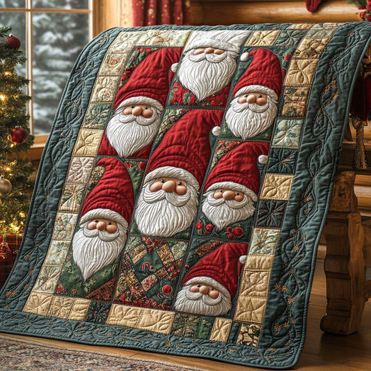 Santa Parade Quilt Quilted Blanket NCU0XD702