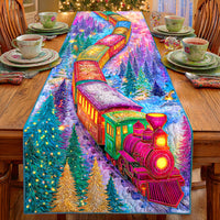 Santa Rail Journey Quilted Table Runner NCU0TD1072