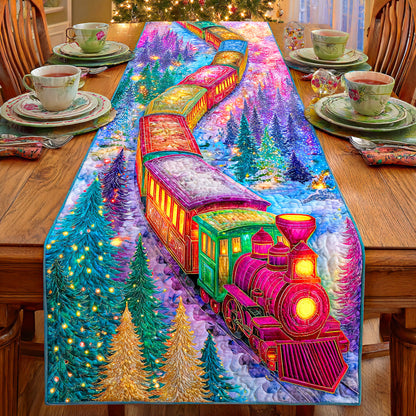Holiday Train Quilted Table Runner NCU0VT280