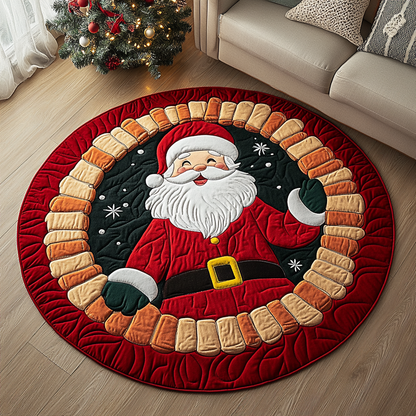 Santa Spirit Quilted Round Mat NCU0DK9907