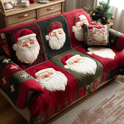 Santa Spirit Quilted Sofa Cover NCU0TD1903