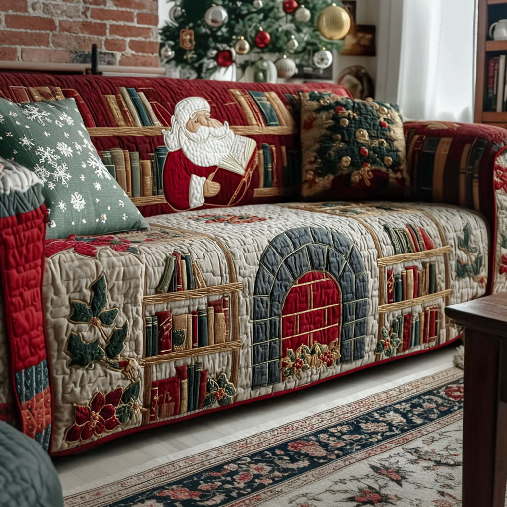 Santa Story Quilted Sofa Cover NCU0PT10729