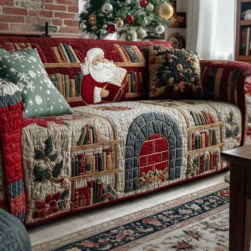 Santa Story Quilted Sofa Cover NCU0PT10729