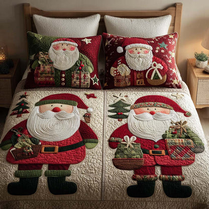 Santa Twins 3-Piece Quilted Bedding Set NCU0NT10285