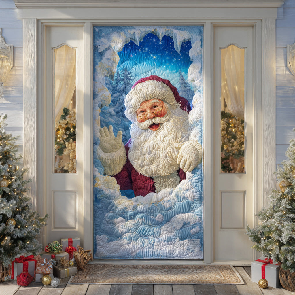 Santa Winter Night Quilted Door Cover NCU0TD1642