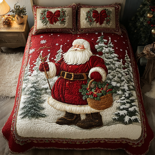 Santa Wonder 3-Piece Quilted Bedding Set NCU0DK10396