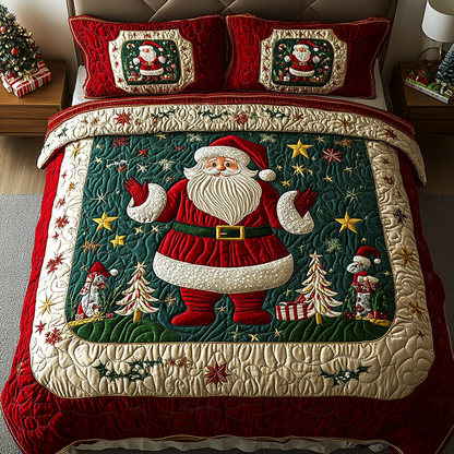 Christmas 3-Piece Quilted Bedding Set NCU0VT270