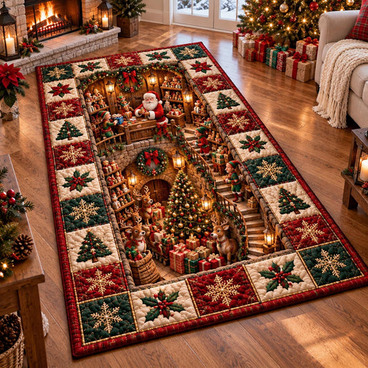 Santa Workshop Stairway Area Rug NCU0DV10273